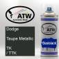 Preview: Dodge, Taupe Metallic, TK / TTK: 400ml Sprühdose, von ATW Autoteile West.
